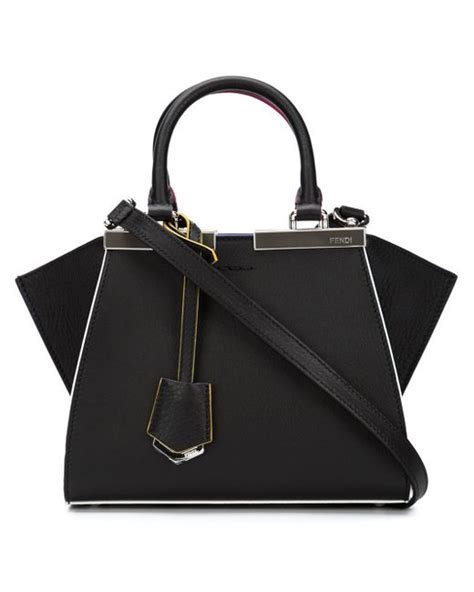 fendi black 3jours tote|fendi monogram crossbody bag.